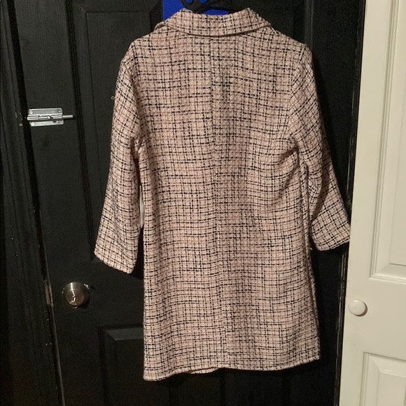 JustFab Pink and Black Long Sleeve Dress - Picture 2 of 3